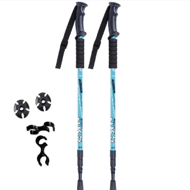 Telescopic trekking poles - 8 colours - 2 pieces