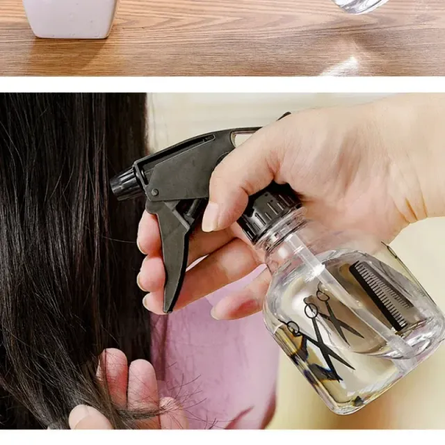 Transparent hairdresser spray bottle 250 ml