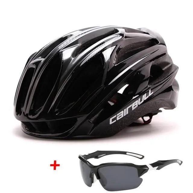 Ultralehká cyklistická helma full-black-c m54-58cm