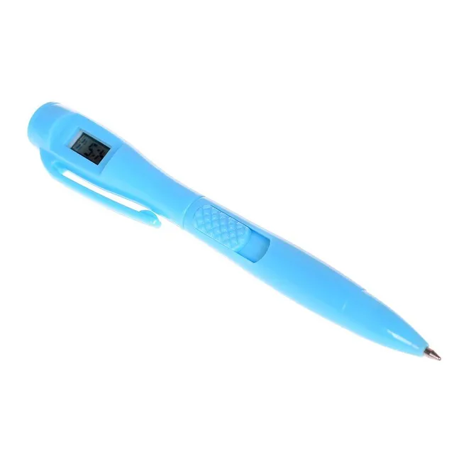 Ballpoint pen with digital clock - different colors