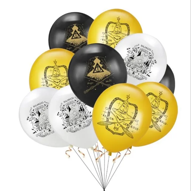 Party balloons with Harry Potter theme 12pcs balloon A