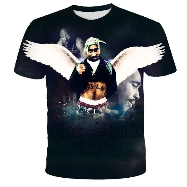 Luxury modern t-shirt 2pac T5090 XS