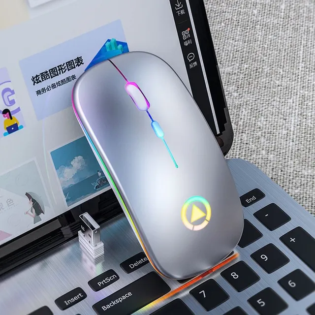 Bezdrátová myš s podsvícením LED