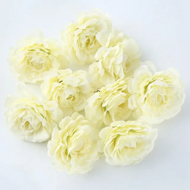 Decorative artificial flowers 10 k biela