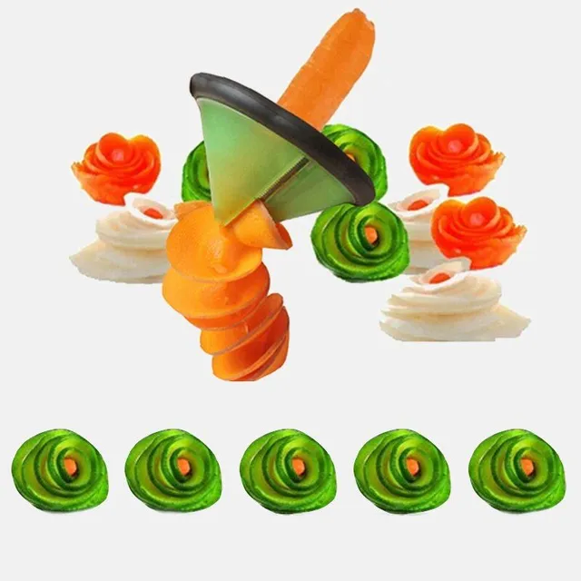 Spiral slicer for vegetables