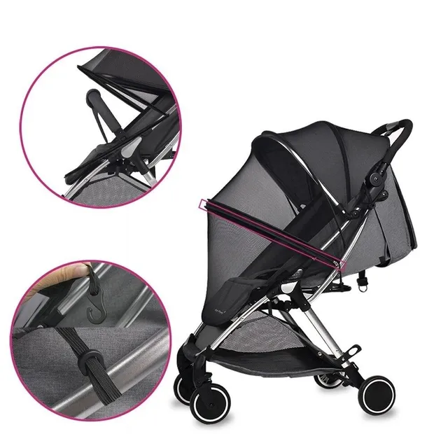 Mosquito net for zipper stroller