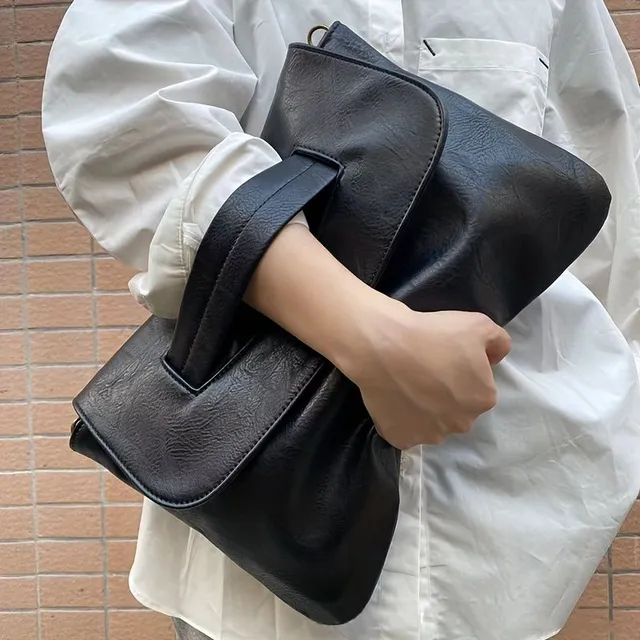 Women's large-capacity briefcase, simple universal shoulder bag, envelope bag, office bag for tablets