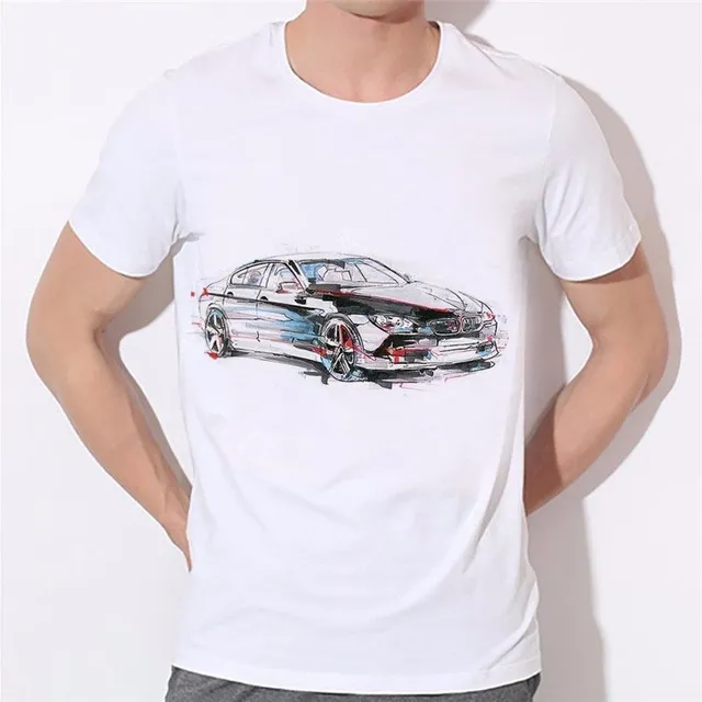 Męska klasyczna koszula dla miłośników samochodów