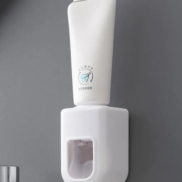 Automatic toothpaste dispenser - minimalist and space-saving bathroom helper