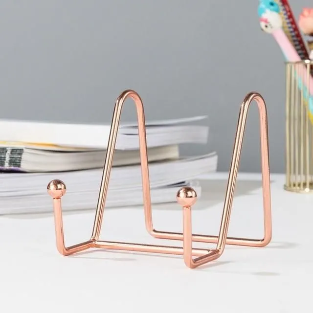 Metal stand for painting rose-gold-s
