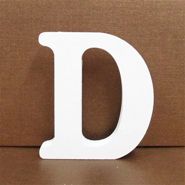 Decorative wooden letter