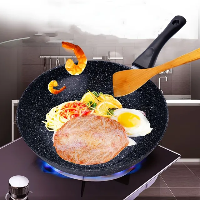 Non-stick cast iron pan - Ideal for gas and induction cookers, perfect for egg frying, pancakes and more - Resistible utensils of cast iron