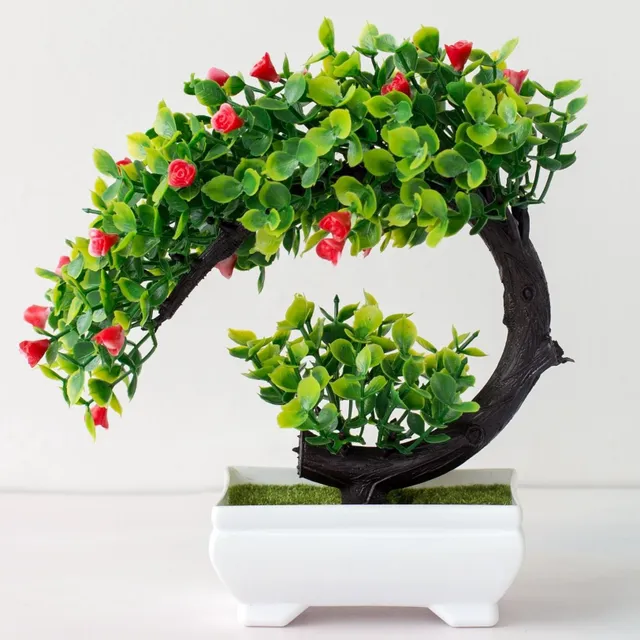 Sztuczne bonsai w garnku