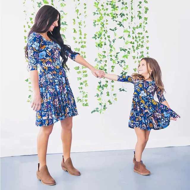 Floral dress for mother and daughter Demiana