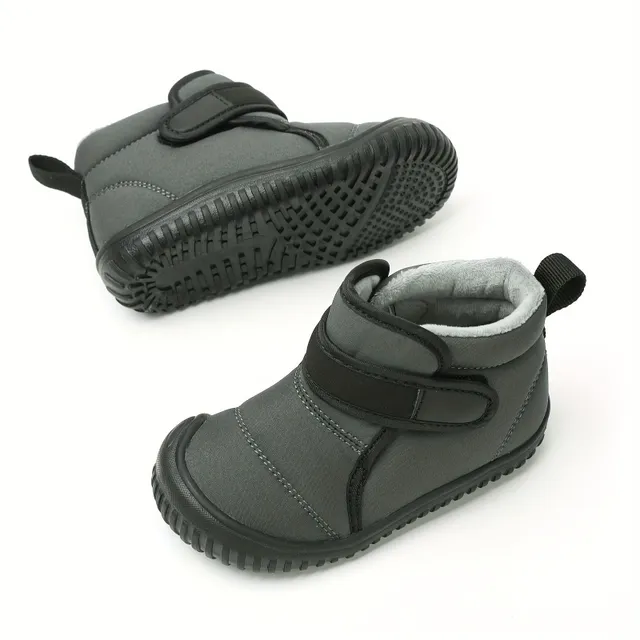 Children's waterproof snow boots with hot fleece lining and anti-slip sole