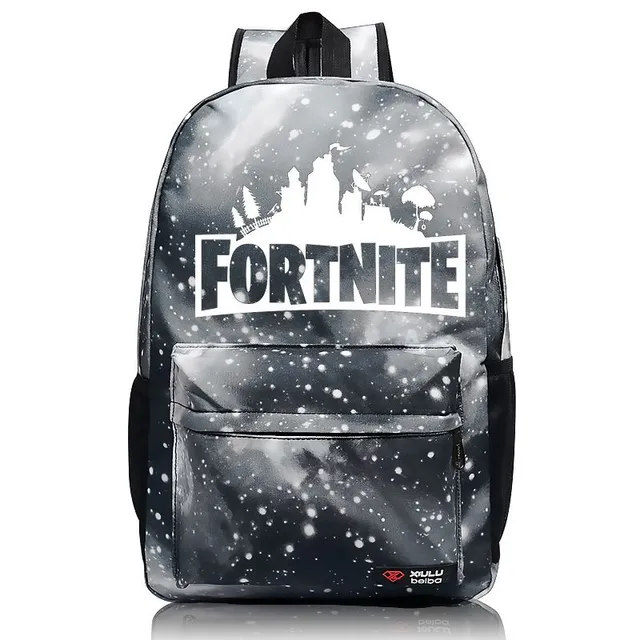 Mochila escolar luminosa con estampado cool de Fortnite