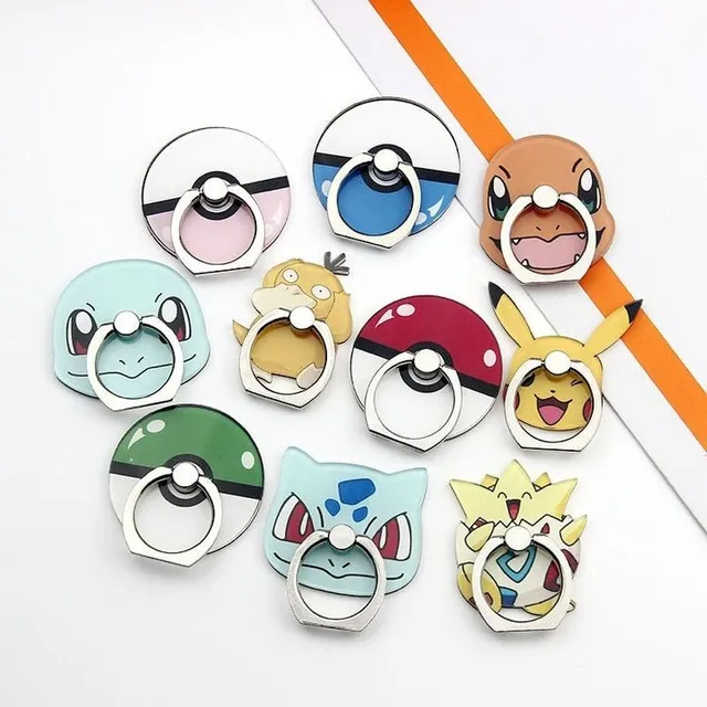 Uroczy metalowy uchwyt PopSockets w kształcie Pokémonów