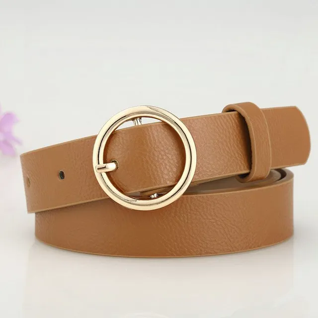 Women's strap with gold buckle - 8 colours