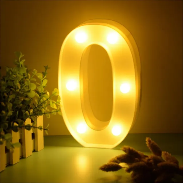 Illuminated LED digits