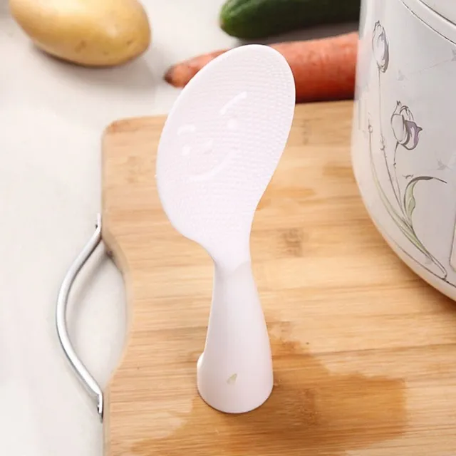 Plastic spoon for rice