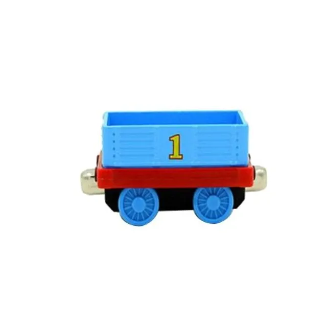 Popular toy with the motif of Thomas the Tank Engine including the trolley