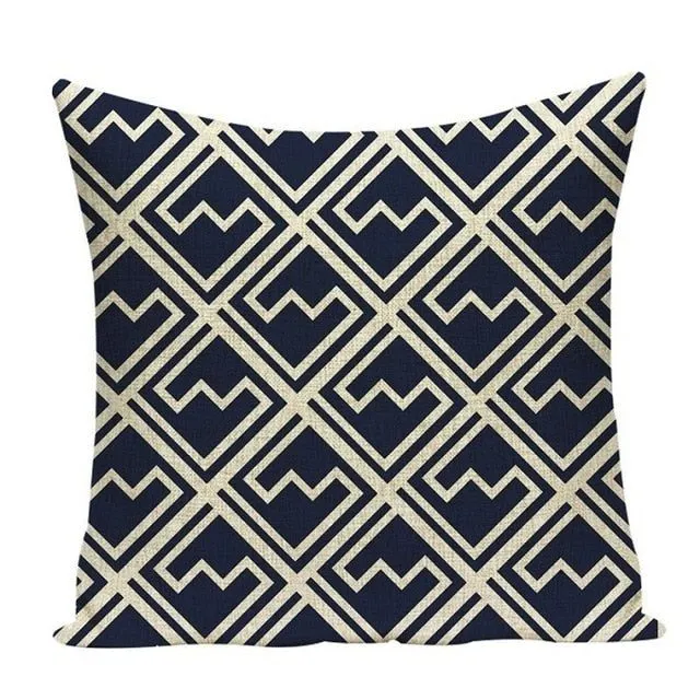 Nice and cosy cushion cover with nautical patterns