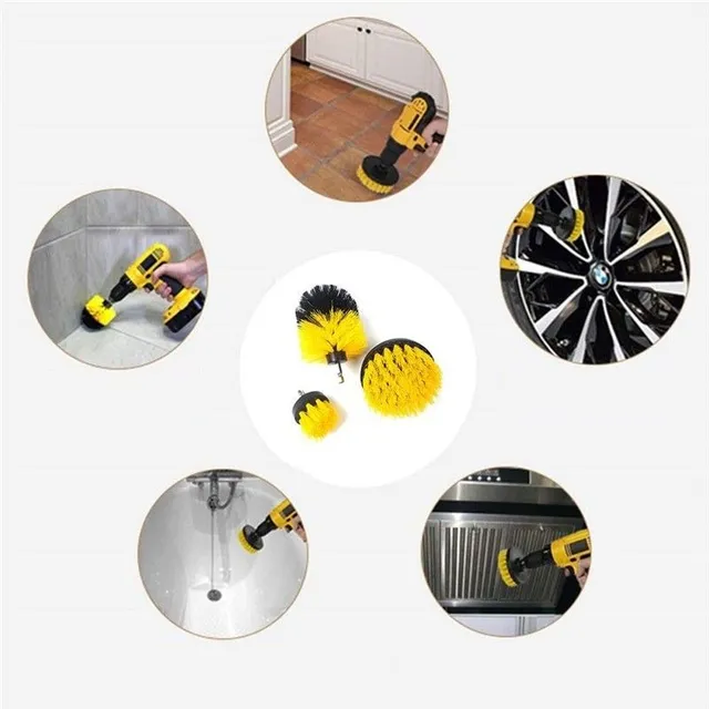 Cleaning brushes for drill 3 pcs