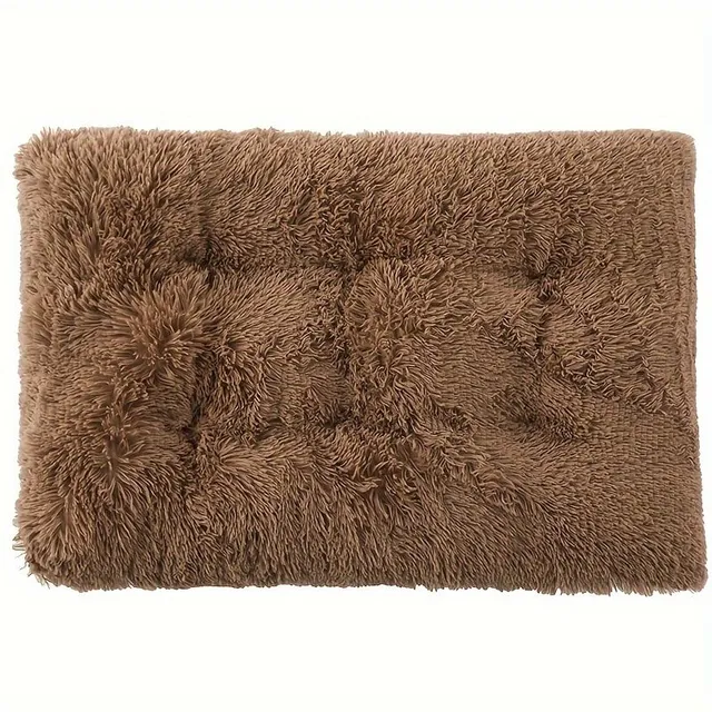 Warm plush dog bed, washable - Large dog mat for sofa, soft mattress for kennel, dog supplies