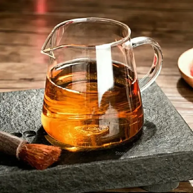 Cana de ceai din sticlă rezistentă la căldură - Ideală pentru a savura ceaiul proaspăt preparat acasă