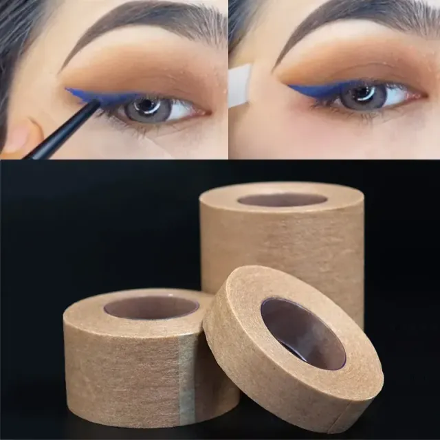 Practical paper tape for perfect makeup and eye shadow - more variants of width