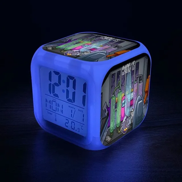 Lighting alarm for children with gaming motifs among-us-20