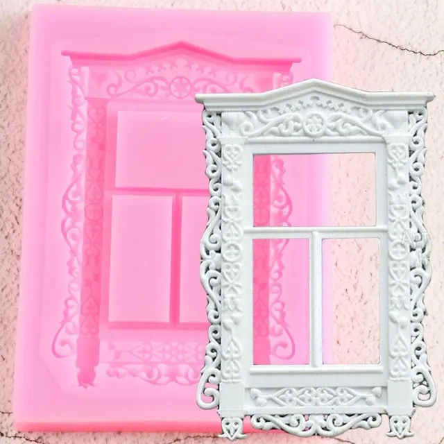 Silicone form of decorative window