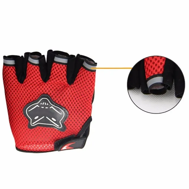 Men's cycling gloves with printing - 3 colors