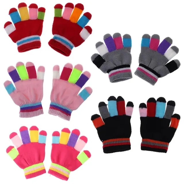 Children's colour gloves A126