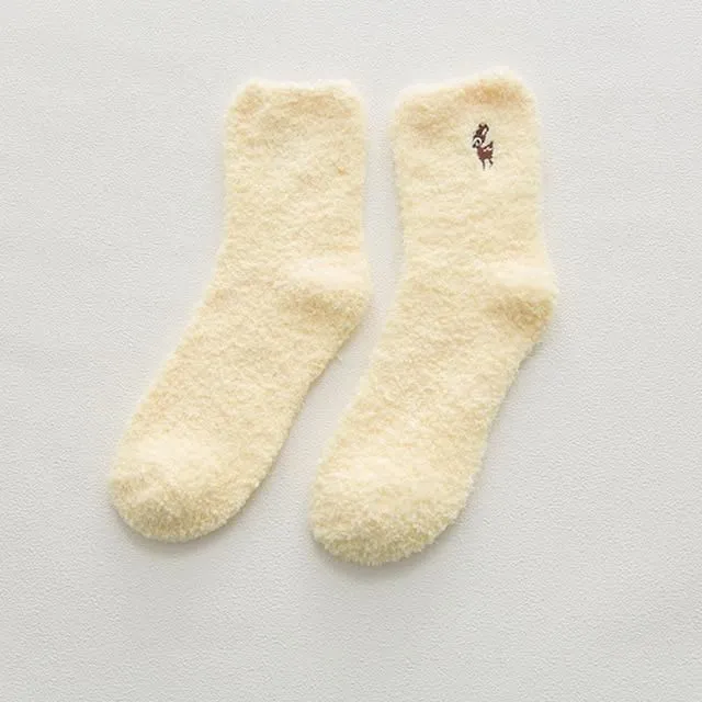 Warm socks in the shape of a paw