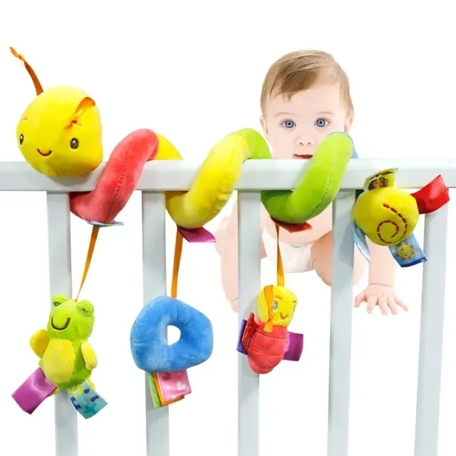 Baby rattle toy for visual training of children for cot and stroller