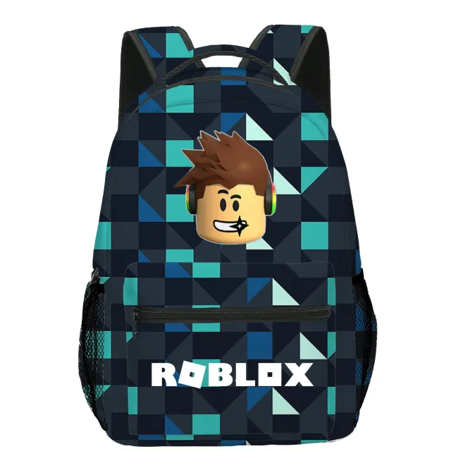 Stylish school set for children - Backpack, pencil case, lunch bag in various Roblox motifs