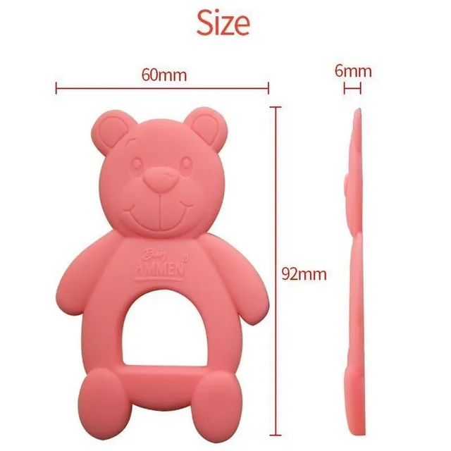 Silicone biting teddy bear