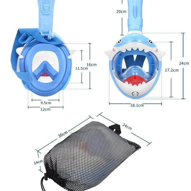 Potápačská maska pre deti - viac farieb
