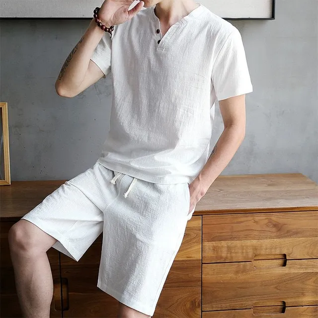 Men's stylish cotton summer set