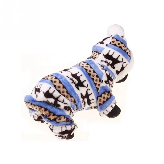 Clothes for dogs with pompom Lemon - blue