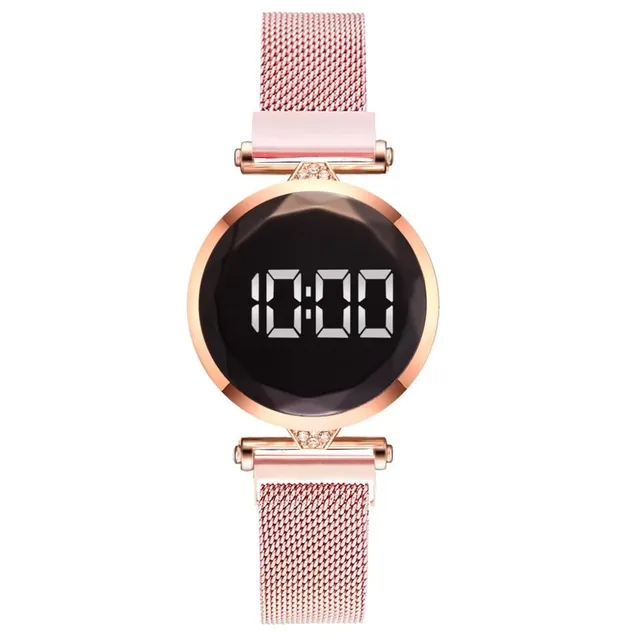 Luksusowy cyfrowy magnetyczny zegarek damski