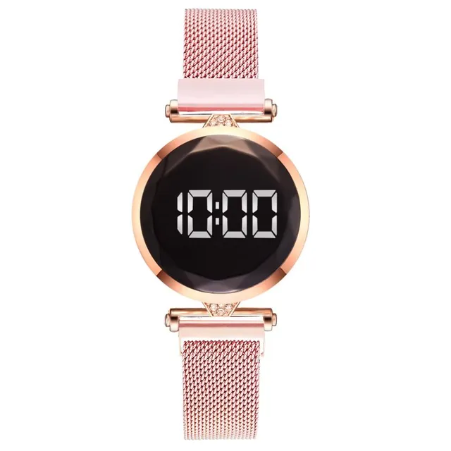 Luxury digital magnetic ladies watch