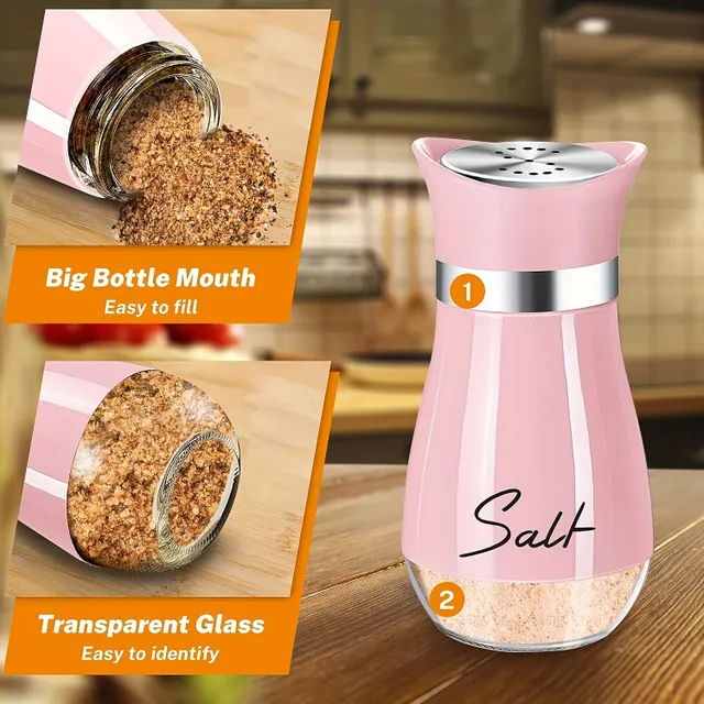 Practical salt and pepper in set 2 pieces - stylish supplement to the kitchen