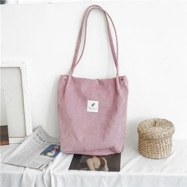 Modern one-colour original canvas bag for shopping or events - various colours
