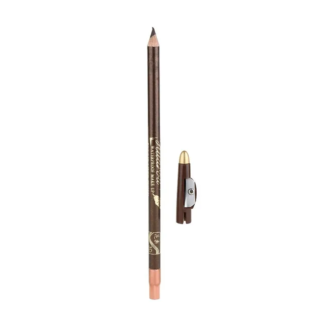 Eyebrow pencil with sharpener