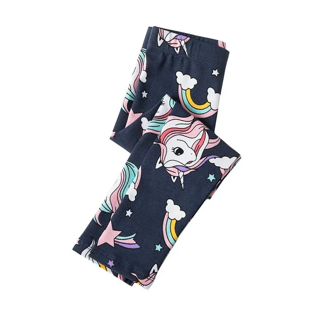 Girls cute unicorn leggings with unicorns