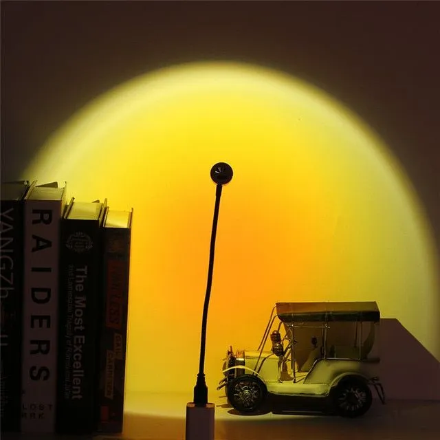 USB style lamp with sunset effect