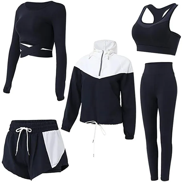 Set fitness fashion pentru femei - set 5 piese