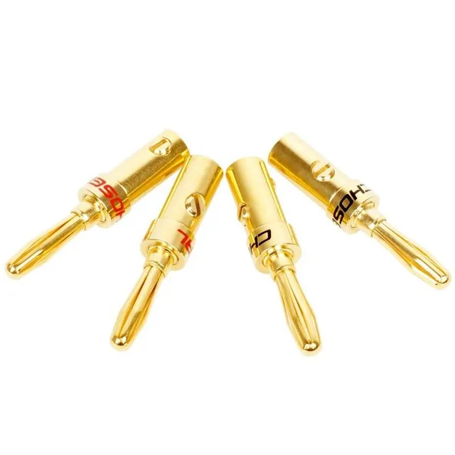 Audio jack connector type banana 4 pcs